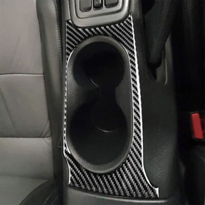 Carbon Fiber Console Water Cup Holder Frame Cover Fits Toyota Celica 2000-05 RHD - Picture 1 of 8