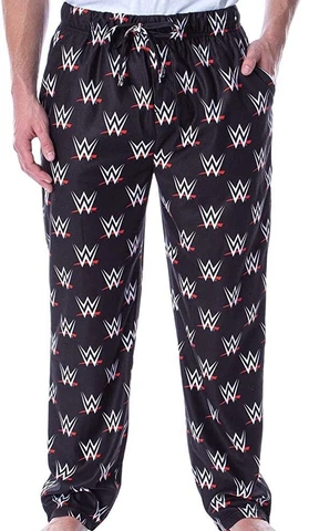 WWE Logo Licensed Sleep Pants Lounge Pants PJammy Mens XL Cover