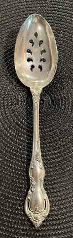 Towle Spanish Provincial Pierced Sterling Serving Spoon Cover