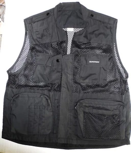 Quantaray Photographers Vented Black Vest Men’s XL Fishing Outdoor Sports Appare - Picture 1 of 5