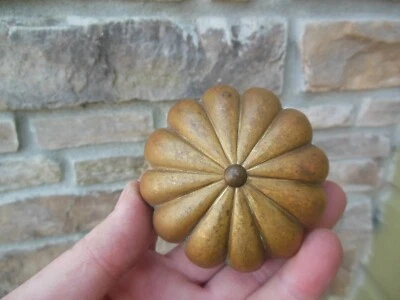 Antigua perilla de puerta victoriana grande radial Sunburst de 3" Foto 1 de 4