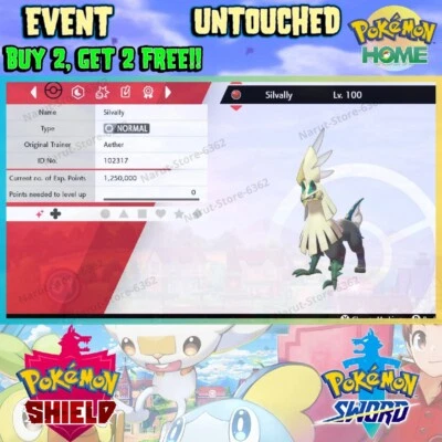Silvally shiny Event🔥Shiny Silvally Gx Tie 2017 🔥Pokémon Sword and Shield - Image 1 of 4