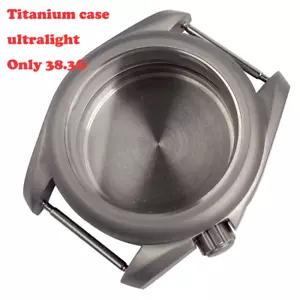 Cassa orologio titanio 3,8 corona sabbiata 316L per NH35 NH36 NH38 NH70 NH72 ETA2 - Foto 1 di 14
