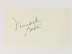 Meredith Baxter Signed 3x5 index card Actress Family Ties - Picture 1 of 1