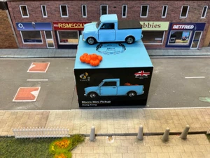 1/50 Morris Mini Blue Pickup with Pumpkin load & body cover Tiny City/ Tiny Diec - Picture 1 of 4