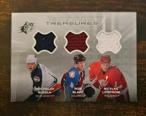 2002 03 Upper Deck Tripple Treasures Nicklas Lidstrom, Rob Blake, Rostislav - Bild 1 von 2