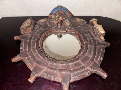 Vintage Ship Captain Smoking Nautical Wall Mirror Rare & Unique ‘ L@@K - Image 1 of 4