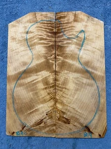Poplar Burl Guitar Book Match Set Musical Luthier .30 x 15.5 x 19 - #819 - Picture 1 of 8