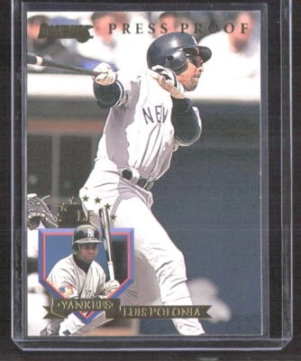 Luis Polonia 1995 Donruss Press Proofs New York Yankees #514 /2000 - Image 1 of 2