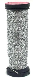 Kreinik #8 Fine Braid - 10M Skein - Color 001L Solar Silver - Picture 1 of 1