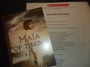 Galley Proof YA Novel MAIA OF THEBES 1463 B.C. The Life and Times by Ann Turner - Picture 1 of 4
