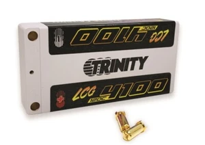 Trinity White Carbon 2S 7.4V 4100MaH 120C LCG Shorty LiPo (TEP2314) TRI-1030 - Picture 1 of 1