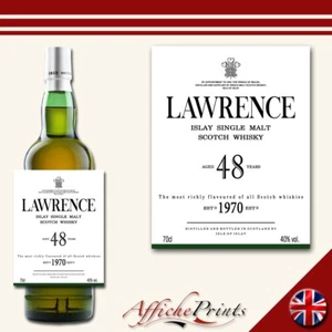 Personalised Scotch Whisky Label Single Malt Custom Scratch Resistant Sticker - Picture 1 of 1