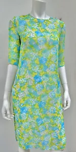 Dolce & Gabbana Roses floral Green Dress Kaftan Sheer D&G Size IT40 S💚💛🩵 - Bild 1 von 24