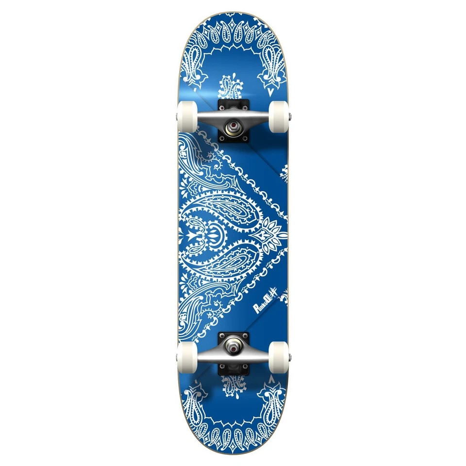 Yocaher Graphic Complete Skateboard - Bandana Blue