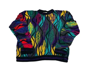 COOGI Vintage 3D Knit Sweater (1990s) – Super Rare – Multicolor – Size XL - Picture 1 of 5