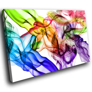 ZAB406 Retro Colourful Cool Modern Canvas Abstract Home Wall Art Picture Prints - Picture 1 of 6