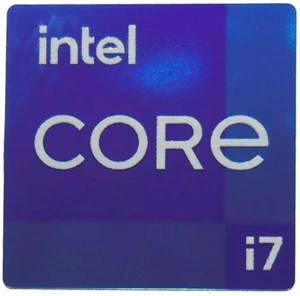 Naklejka Intel Core i7 (11. 12. 13. 14. generacji) 18mmx18mm - Zdjęcie 1 z 2