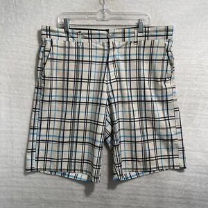 OP Board Shorts Mens 36 Multicolor Check Pants Pockets 4 Way Stretch