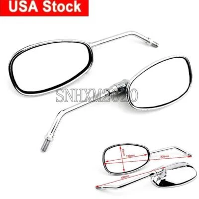 Chrome Motorcycle Side Mirrors For Suzuki Marauder VZ 1600 800 Savage LS 650 - Image 1 of 4