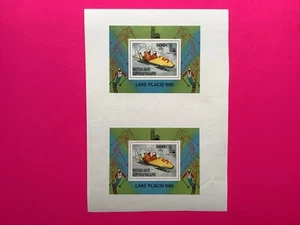 1980 Central Africa Olympic Games Mint Uncut blocks - Picture 1 of 2