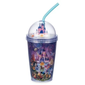 Disney Parks Fantasyland Castle Tumbler with Straw by Joey Chou - 14oz - Picture 1 of 4