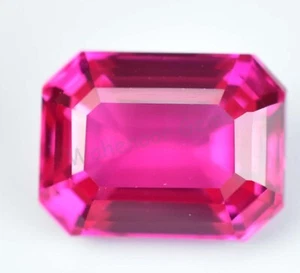 Natural Rhodolite Garnet Raspberry Emerald 5.75 Ct Certified Loose Gemstone - Picture 1 of 7
