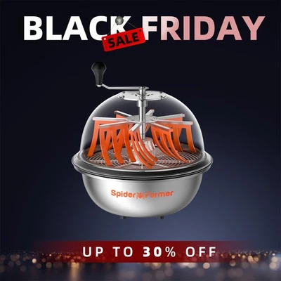 Cuenco cortador manual Spider Farmer 16" Bud Leaf con cuchillas dentadas