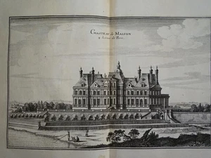 Château de Maisons-Laffitte Ansich Topographia Gallia EA Merian Kupferstich 1655 - Bild 1 von 3
