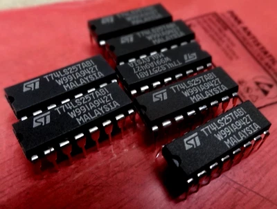 7x T74LS257ABI ST 74LS257 T74LS257AB1 multiplexer 16 pin DIP - Image 1 of 4