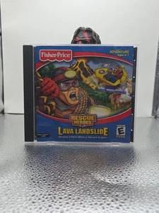 FISHER PRICE RESCUE HEROES LAVA LANDSLIDE PC CD-ROM COMPUTER GAME TESTED - Picture 1 of 4