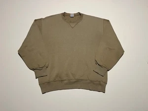 Vintage Russell Athletic Sweatshirt Mens Large Brown Crewneck 90s USA Made Blank - Picture 1 of 9