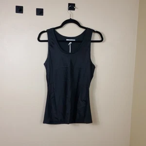 Frame Washable Silk Tank in Black Size L - Foto 1 di 9