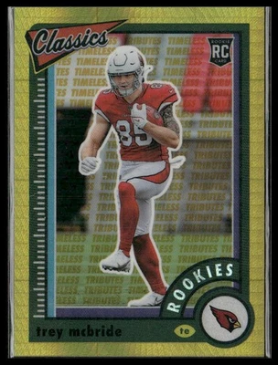 2022 Panini Classics Trey McBride Rookie H2 Gold /99 Cardinals - Image 1 of 2