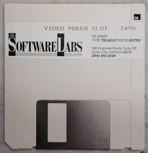 SOFTWARE LABS Video Poker Slot 7490 For DOS - Picture 1 of 2