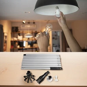 Vereinfachtes Wartungswerkzeug-Set f??r hohe Decken inklusive Saugnapf - Photo 1/12