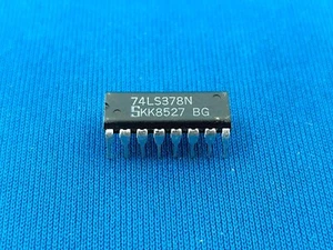5 x Genuine 74LS378N SIGNETICS  Flip Flops with TRI-STATEE Octal D-Type 74378 IC - Picture 1 of 1