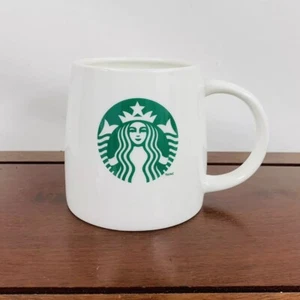 2011 STARBUCKS COFFEE WHITE WITH GREEN SIREN MERMAID MUGS - Picture 1 of 3