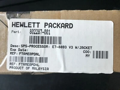 802287-001 Intel Xeon E7-8893v3 Quad Core 3.20Ghz 45MB LGA2011 Processor CPU - Image 1 of 3