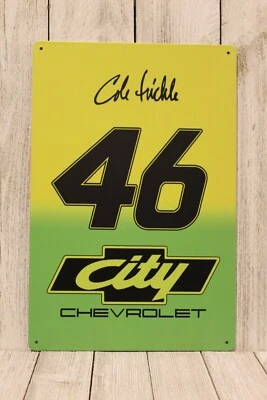 Cartel de película de metal City Racing con letrero de hojalata 46 Cole Trickle Days of Thunder Foto 1 de 4