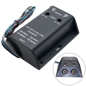 Two Channel Speaker RCA Line Level Converter Adapter Car Audio High Low Rear New - Picture 1 of 11