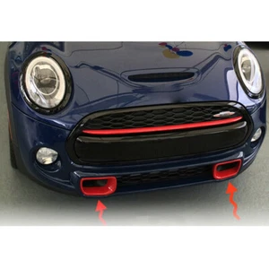 Für Mini F55 F56 Cooper S Vordere Stoßstange Gitter Lufteinlass Abdeckung Rot - Picture 1 of 3