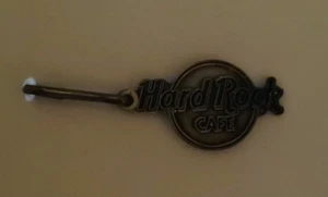 Hard Rock Cafe Logo Zipper Pull Clip  Vintage - Picture 1 of 2