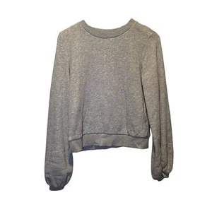 A New Day Pullover Sweatshirt XS Ballonärmel cropped grau Loungewear Freizeit - Bild 1 von 10