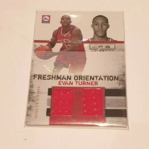 2010 R & S Freshman Orientation Evan Turner RC Dual Jersey Card #ed/299 - Sixers - Bild 1 von 1