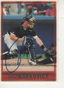 RON KARKOVICE SIGNED 1996 TOPPS #81 - CHICAGO WHITE SOX - Picture 1 of 1
