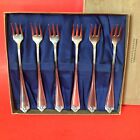 Silverplate Simeon L & George H. Rogers Company Oyster Cocktail Forks 6 Vintage
