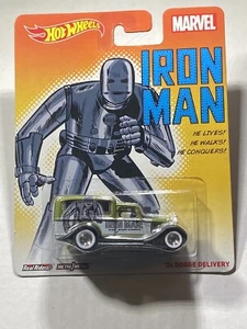 HOT WHEELS 1:64 '34 DODGE DELIVERY - 2014 POP CULTURE MARVEL - IRON MAN -HW1 - Picture 1 of 1