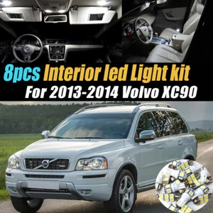 8Pc Super White Car Interior LED Light Bulb Kit Pack for 2013-2014 Volvo XC90 - Picture 1 of 7