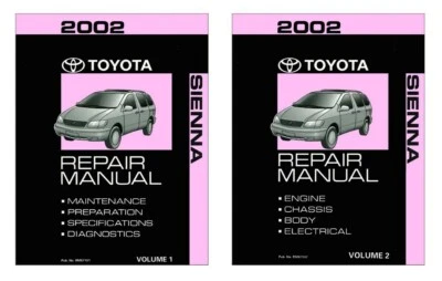 2002 Toyota Sienna Shop Service Repair Manual - Image 1 of 4